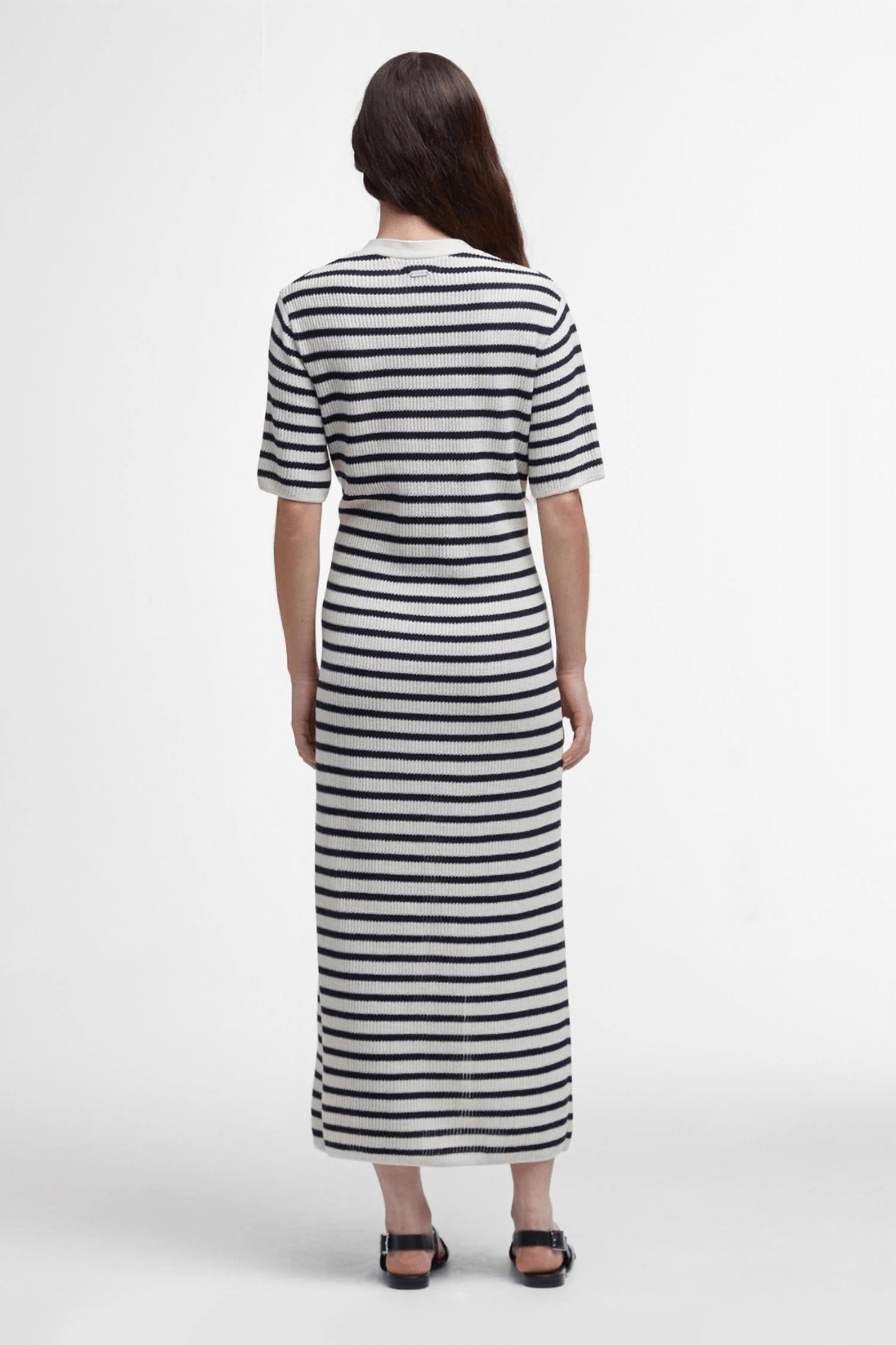 Barbour - Isla Striped Knitted Midi Dress