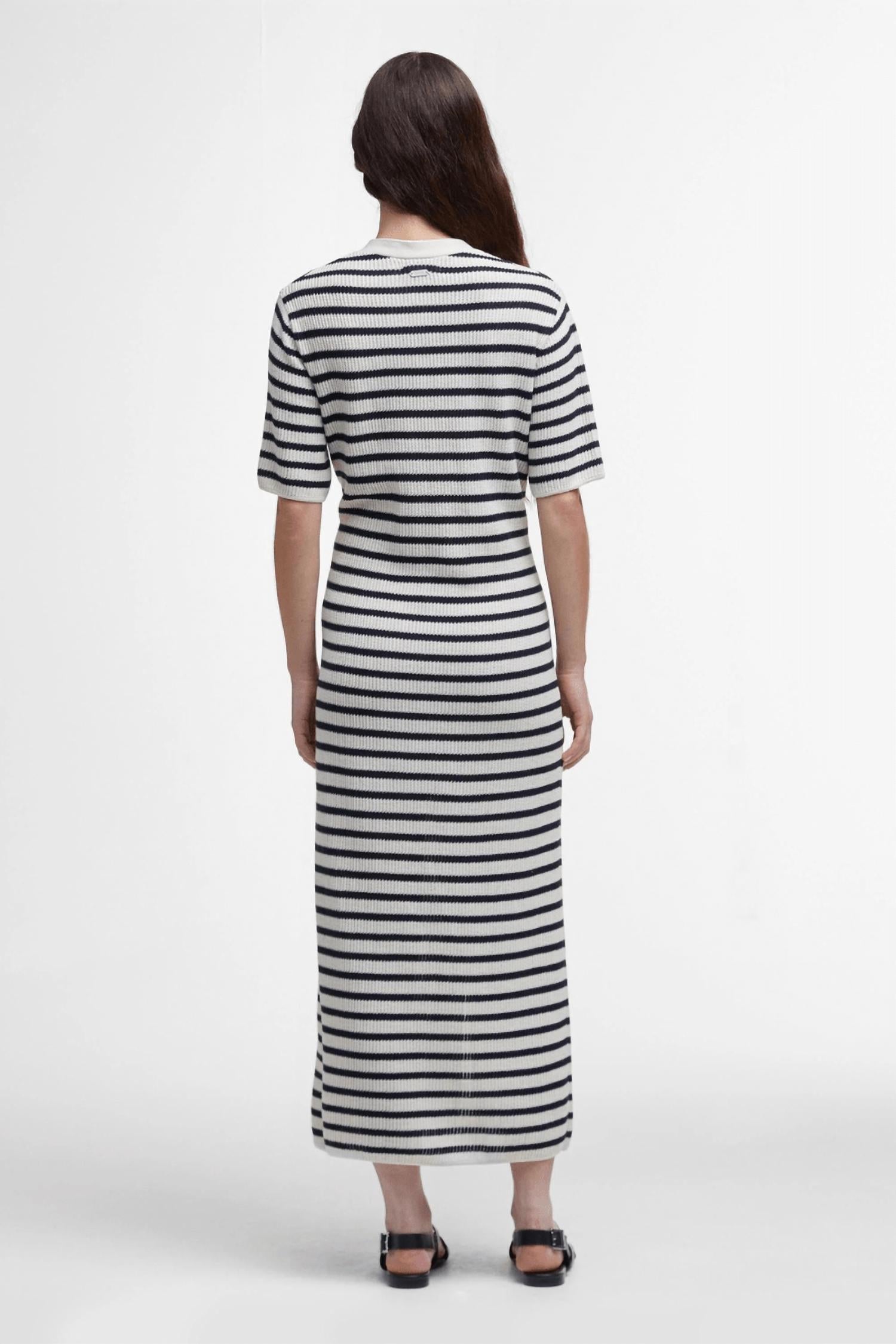 Barbour - Isla Striped Knitted Midi Dress