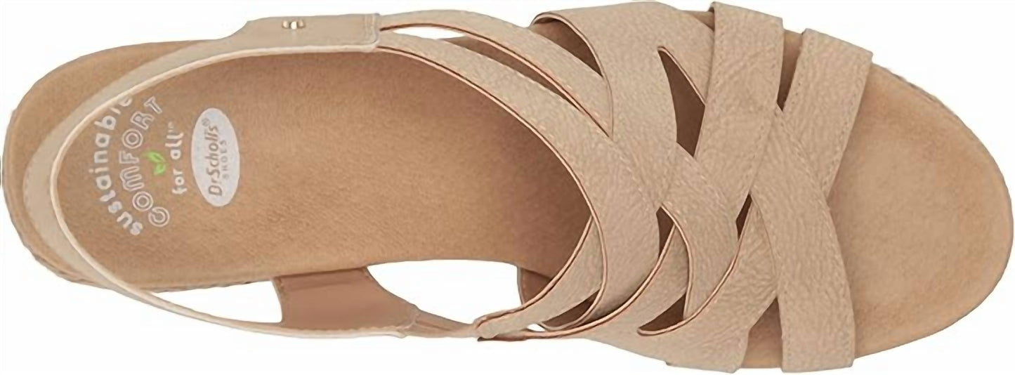 Dr. Scholl'S - Women's Everlasting Open Toe Slingback Wedge Sandals