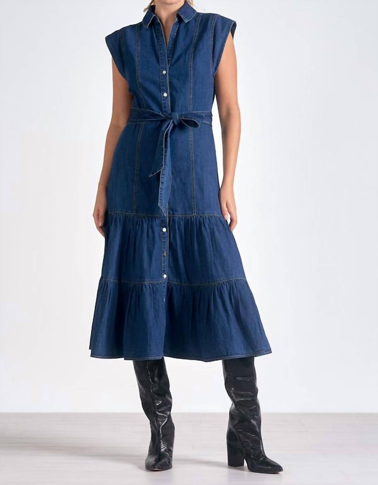 Elan - Daria Denim Dress