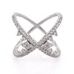 Doves By Doron Paloma - Women's Criss Cross Diamond Fashion Ring