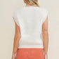 Cloud Ten - Tenn Embroidered Sleeveless Sweater Top