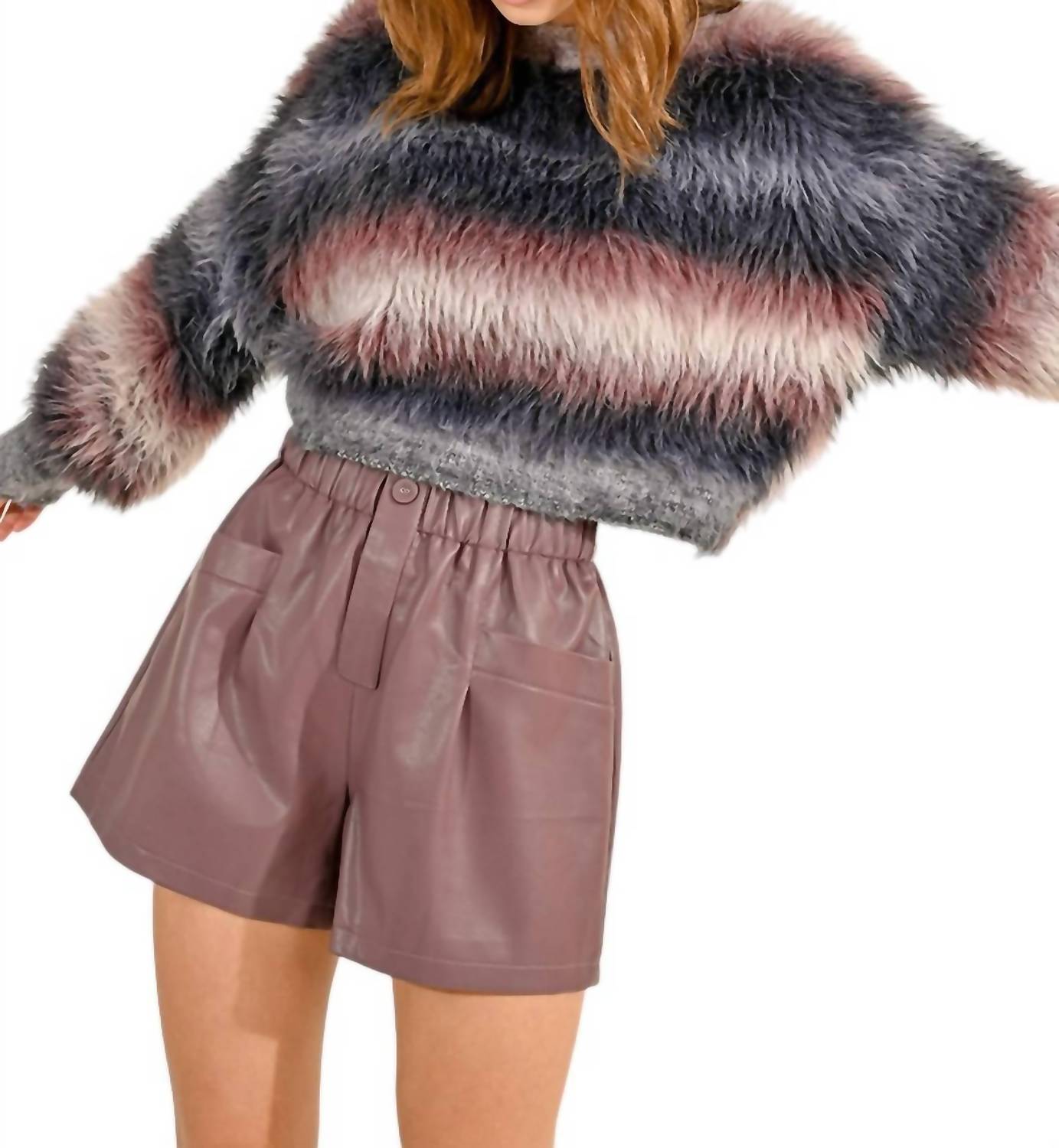 Molly Bracken - Faux Leather Shorts