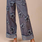 Bibi - Denim Washed Star Patched Jeans