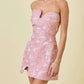 Day + Moon - Floral Puzzle Mini Dress