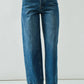 Aaron & Amber - Women's Comfy Slim Semi Barrel Pants