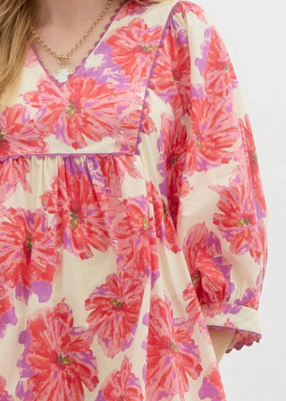 Entro - Floral Print Dress