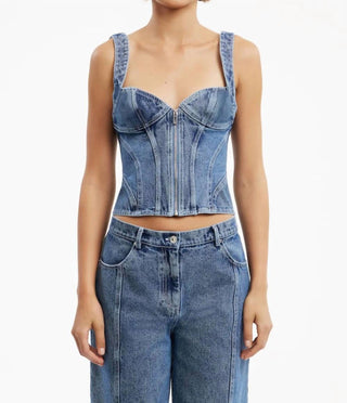 Significant Other - Sabrina Denim Top