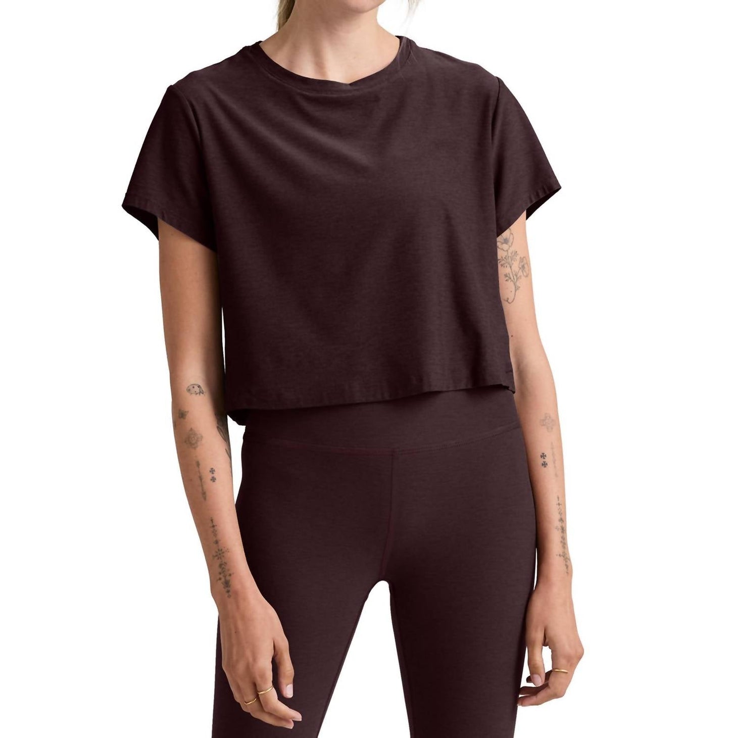 Beyond Yoga - Featherweight Supreme Cropped Tee