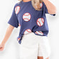 Abln Boutique - Home Run Hitter Sequin Baseball Tee