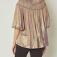 Entro - Chrome Bell Sleeve Tunic