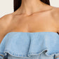Generation Love - Kaya Cascade Denim Top