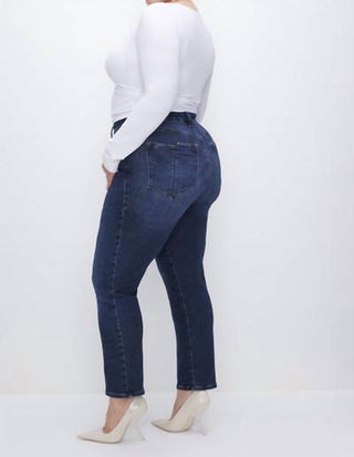 Good American - Soft-Tech Good Classic Slim Straight Jeans