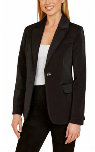 Dolce Cabo - One Button Satin Blazer
