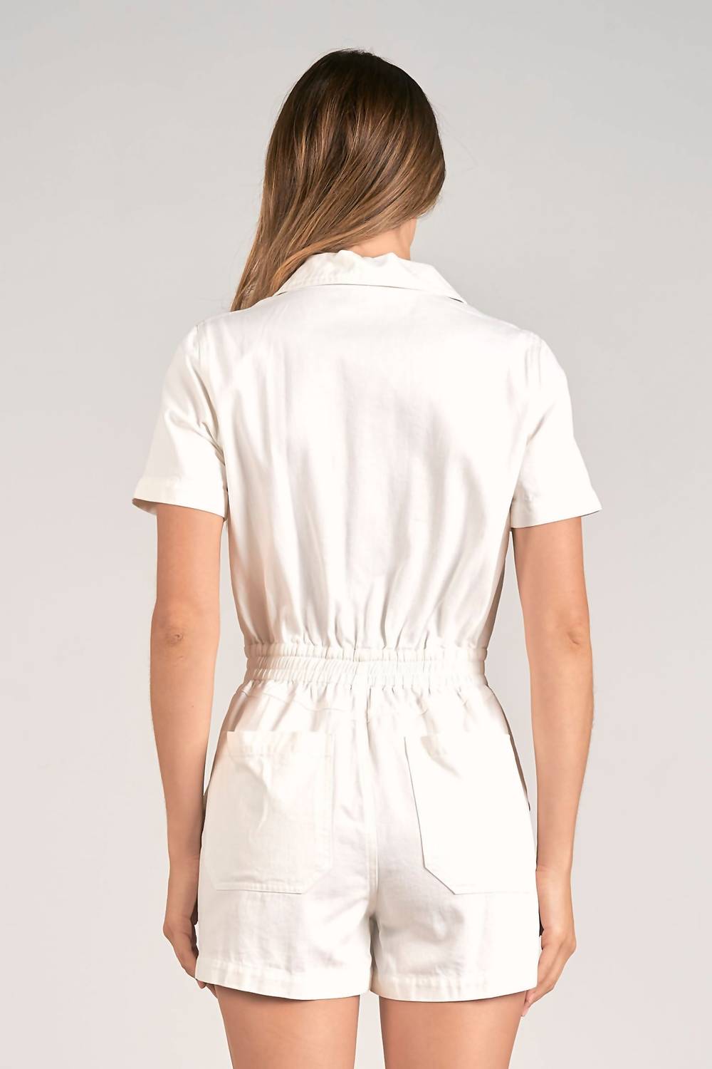 Elan - Collar Short Sleeve Romper