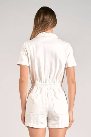 Elan - Collar Short Sleeve Romper