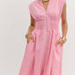 Entro - Zip Front Midi Dress