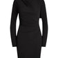 Ralph Lauren - PLEATED STRETCH JERSEY COCKTAIL DRESS