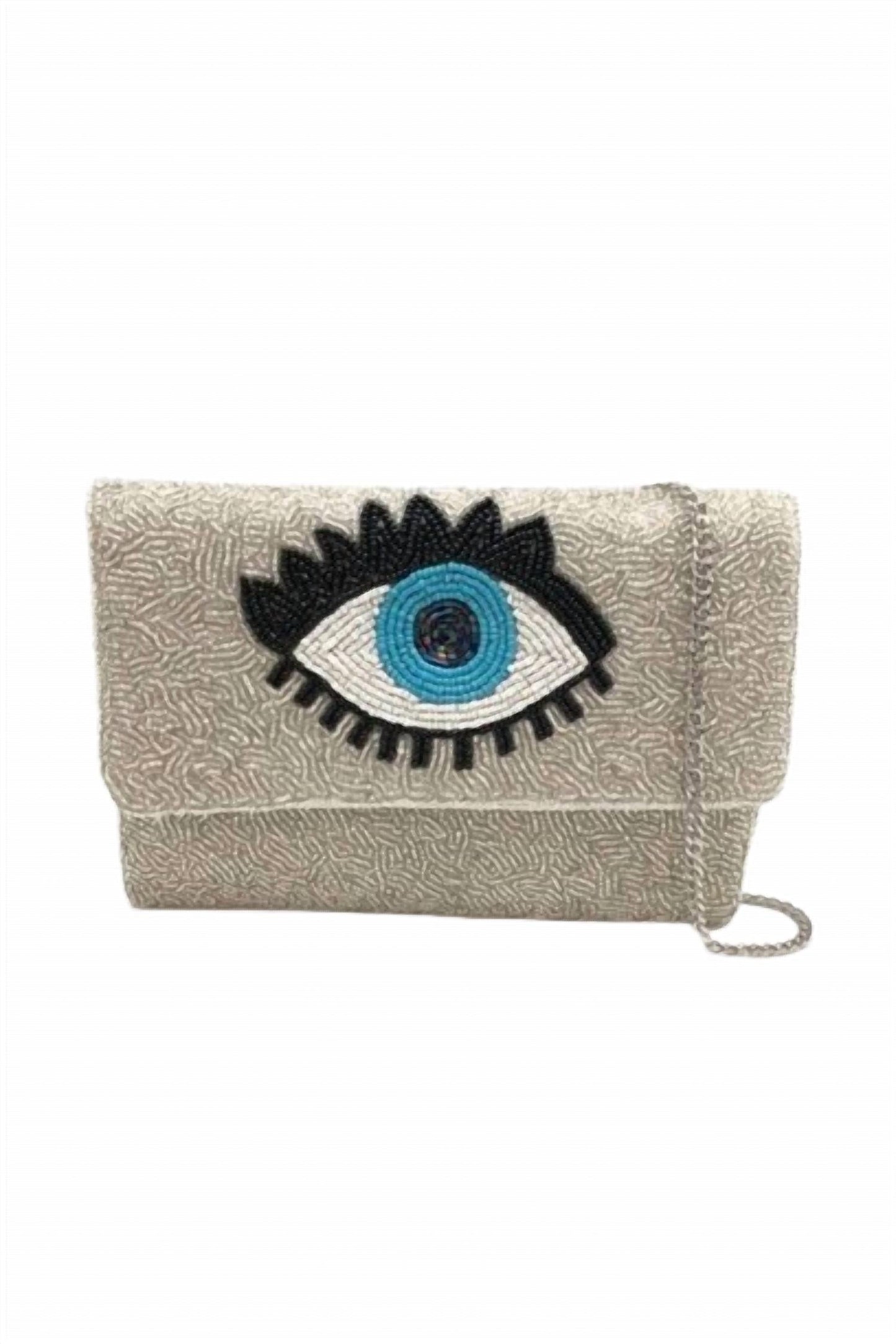 Golden Stella - Evil Eye Beaded Mini Clutch