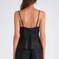 Elan - Cowl Neck Shimmer Cami Top