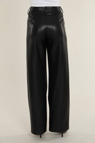 Dolce Cabo - Vegan Leather Wide Leg Trouser