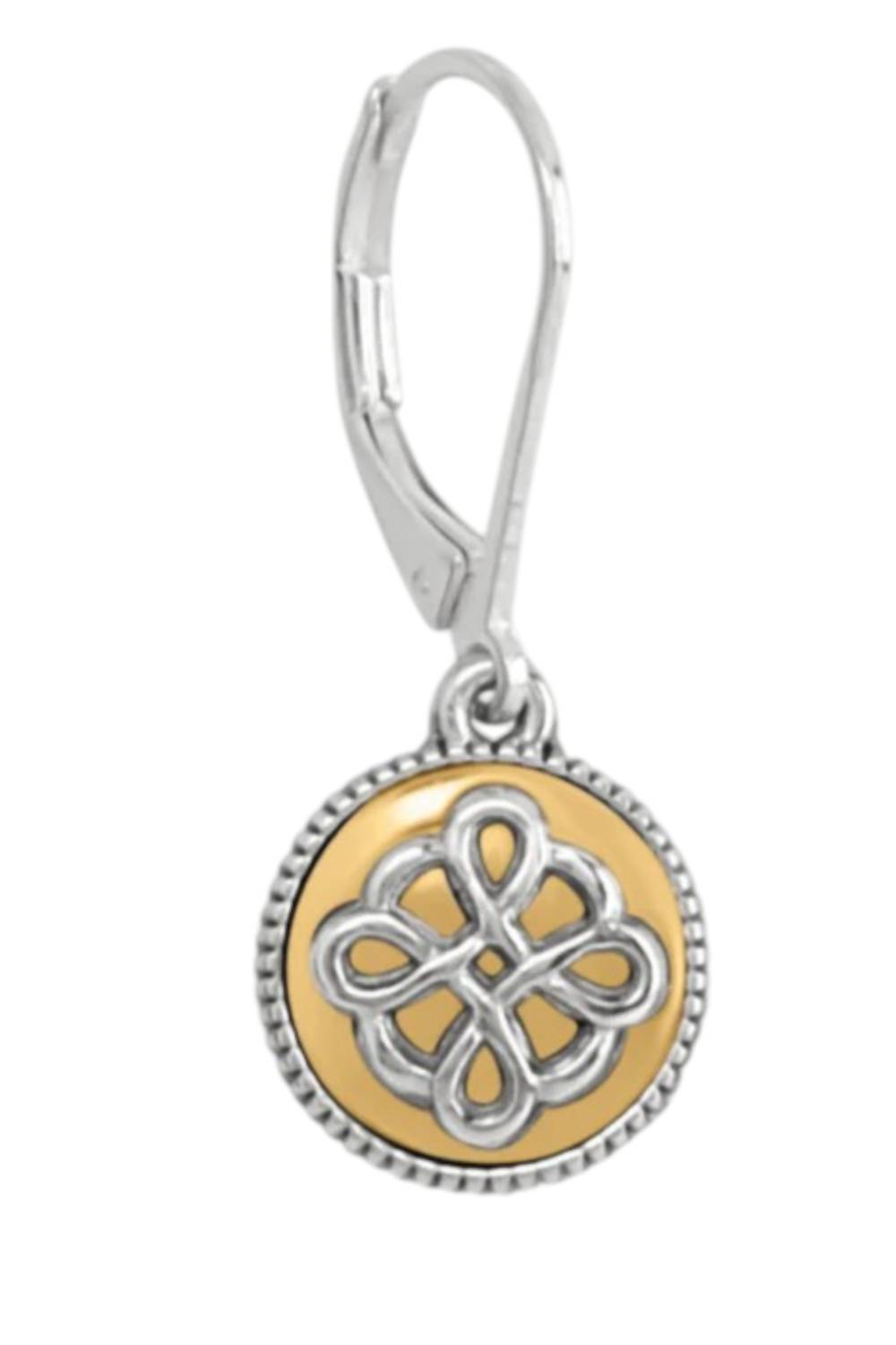 Brighton - Women's Interlok Noir Two Tone Leverback Earrings