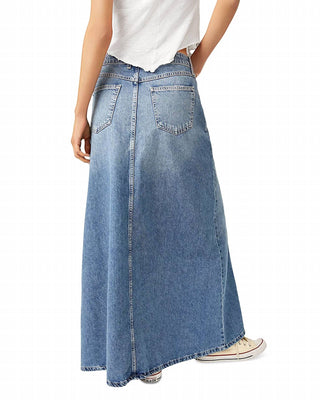 Free People - Come As You Are Denim Maxi Skirt