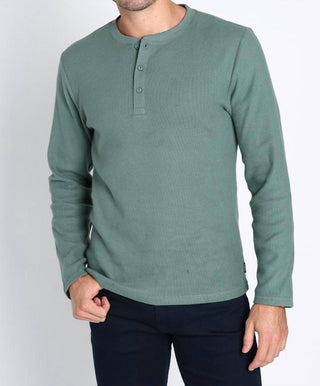 Jachs New York - Brushed Waffle Long Sleeve Henley