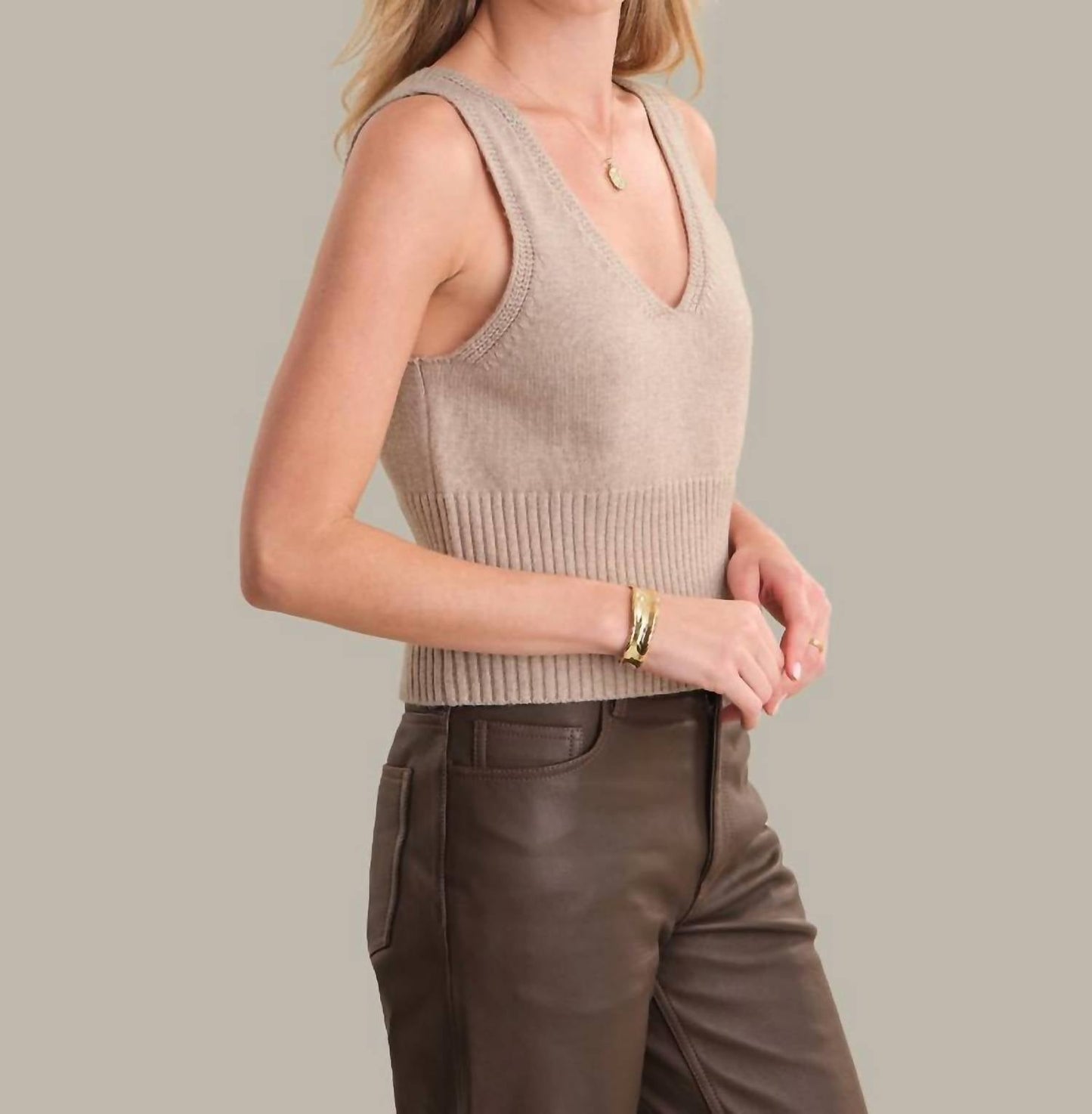 525 America - Brynn V Neck Tank Top