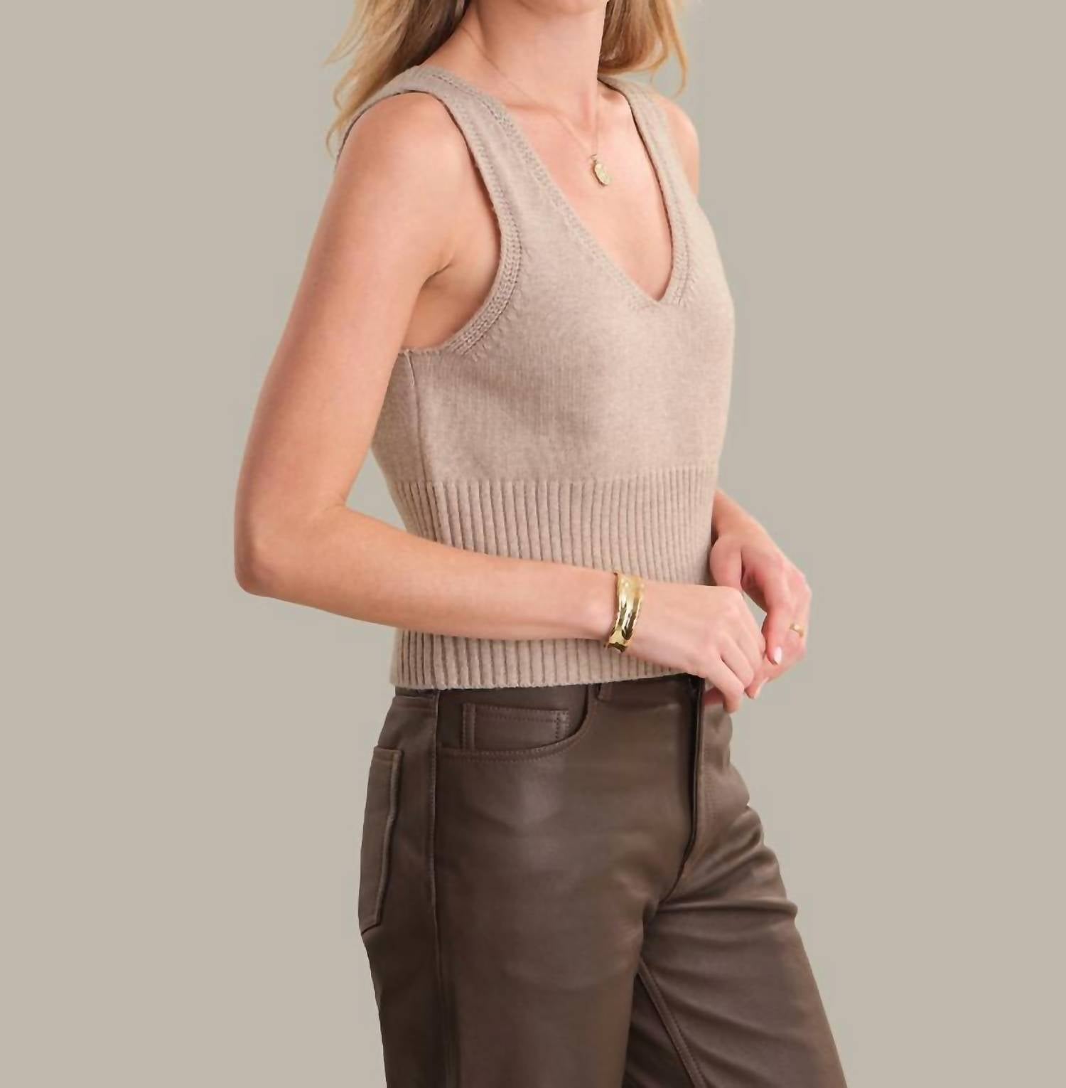 525 America - Brynn V Neck Tank Top