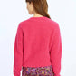 Molly Bracken - Boucle Knit Gold Button Accent Cardigan Sweater