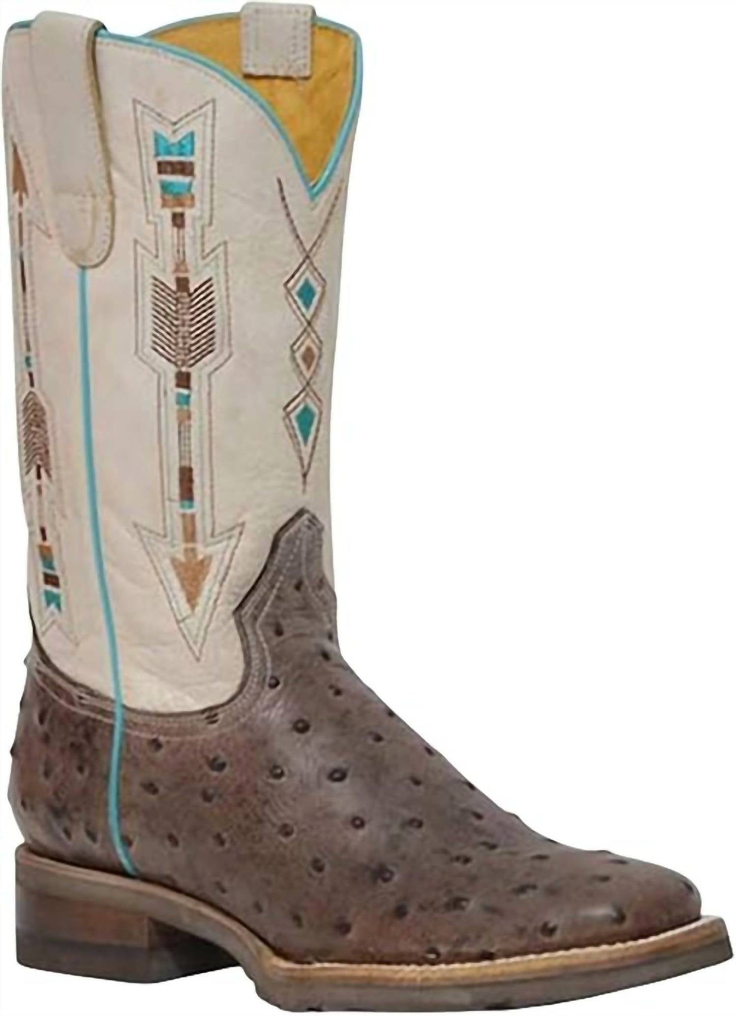 Roper - Women's Ostrich Feather Print Western Boots