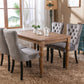Nikki Collection Modern Velvet Upholstered Dining Chair Set
