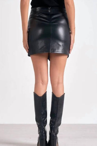 Elan - Women's Faux Leather Skirt