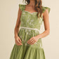 &Merci - Floral Embroidered Midi Dress