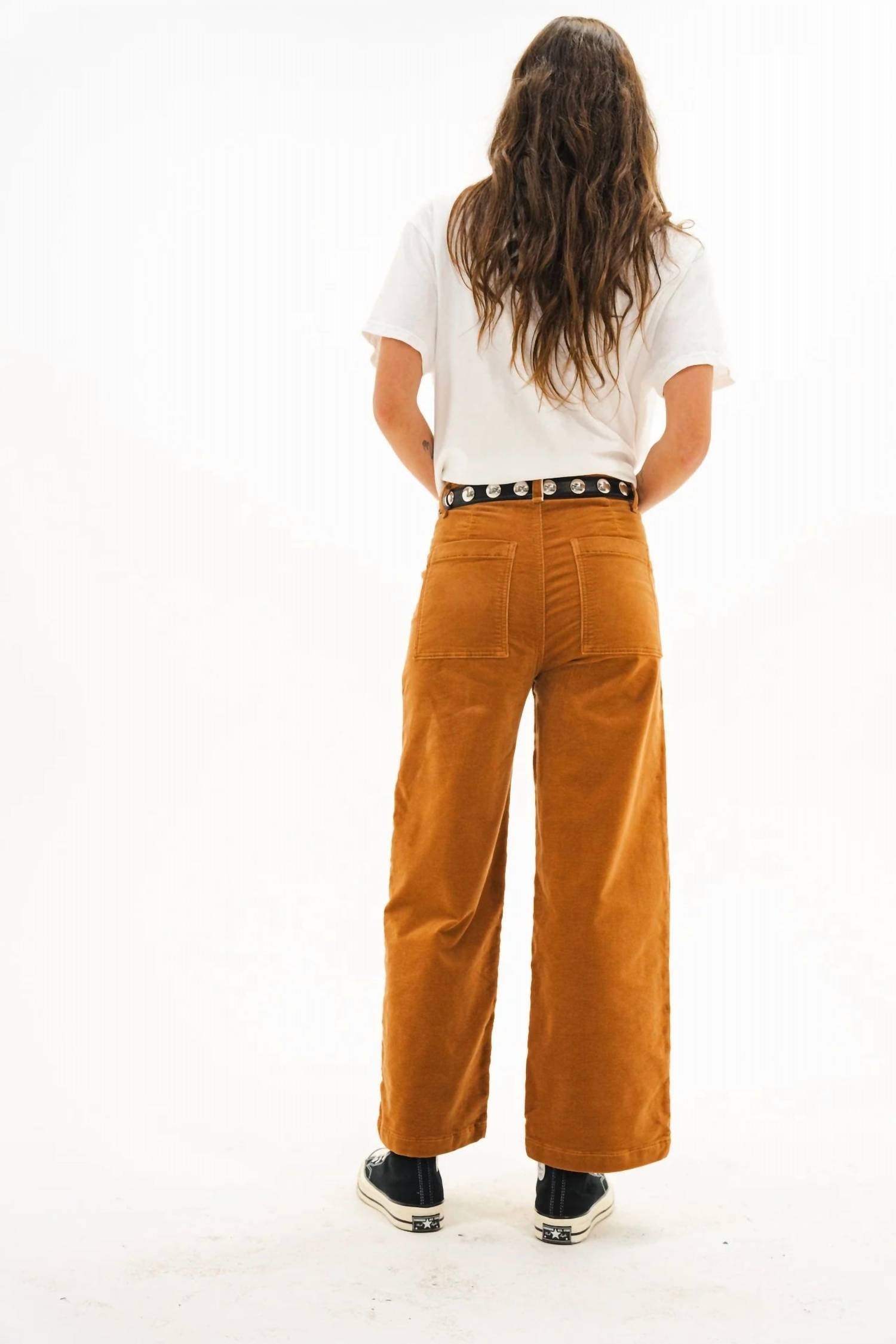 Askk Ny - Virginia High Rise Wide Leg Cord Pant