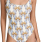 Tory Burch - Women's Printed Clip Tank One Piece Swimsuit