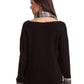 French Kyss - Emilia Ribbed V-Neck W/ Scarf