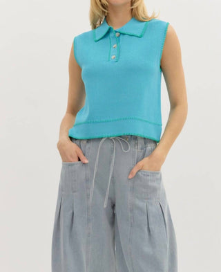 Entro - Sleeveless Pullover Top