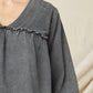 Entro - Ruffled V-neck Top
