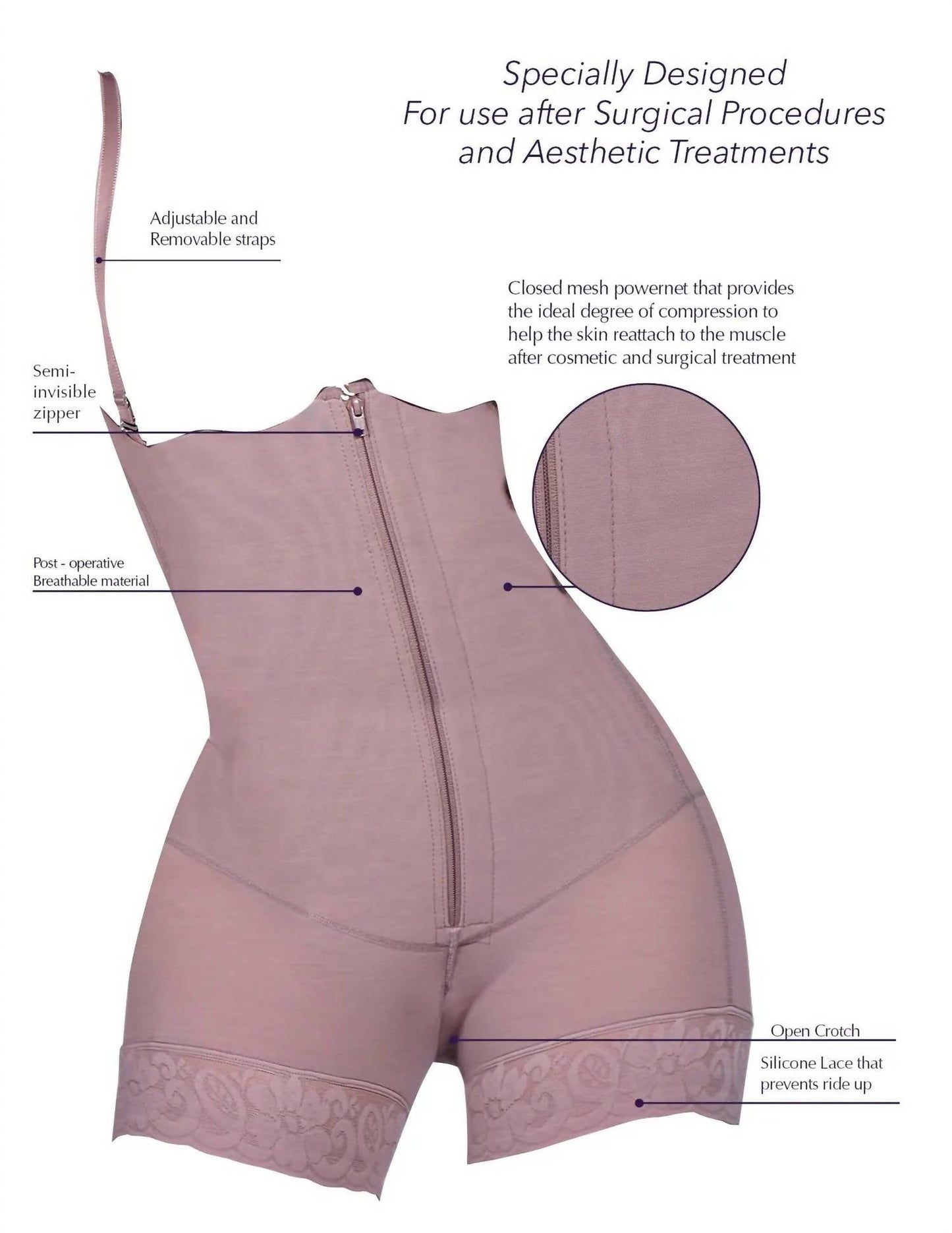 Siluets - Post Surgery Compression Mid-thigh Body Shaper