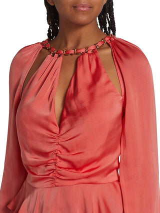 Veronica Beard - Yulita Cut Out Silk Blend Top