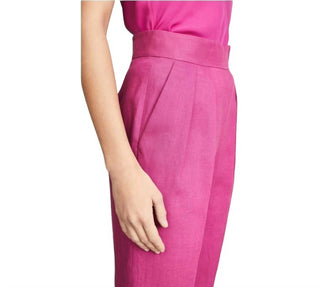 Theory - Linen High Rise Pants Pleated Pop Pants