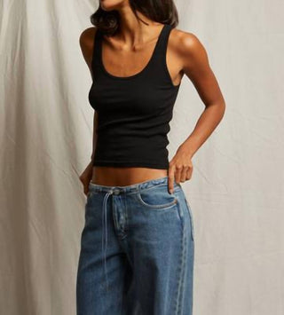 Perfectwhitetee - Mia Fine Variegated Rib Tank