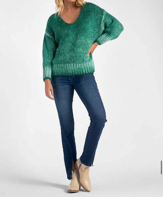 Elan - V Neck Chunky Sweater