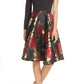 Chi Chi London Roslin One-Shoulder Jacquard Cocktail Dress in Black , Size 10