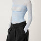 Free People - Under It All Ruched Mesh Turtleneck Bodysuit