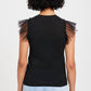 Goldie - Tulle Ruffle Shell Top