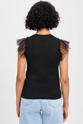 Goldie - Tulle Ruffle Shell Top