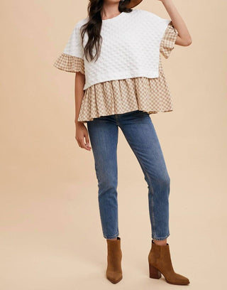 Anniewear - Gingham Grace Top